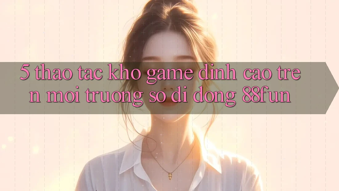 5. Thao tác Kho Game Đỉnh Cao Trên Môi trường số di động 88fun