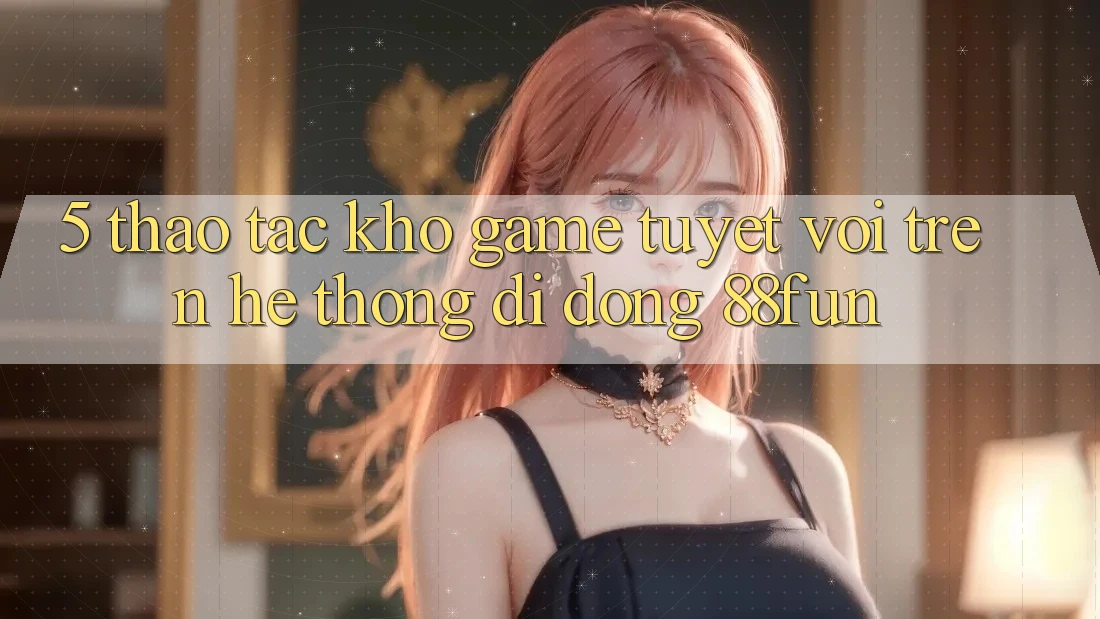 5. Thao tác Kho Game Tuyệt vời Trên Hệ thống di động 88fun