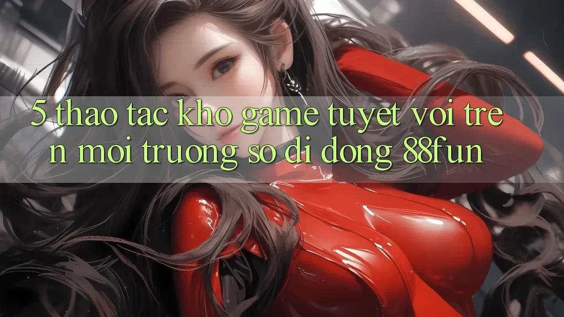 5. Thao tác Kho Game Tuyệt vời Trên Môi trường số di động 88fun