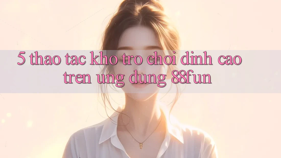 5. Thao tác Kho Trò chơi Đỉnh Cao Trên Ứng dụng 88fun