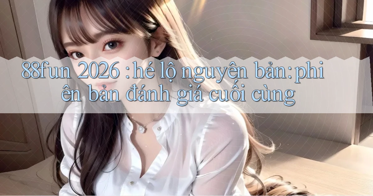 88fun 2026 hé lộ nguyên bản phiên bản đánh giá cuối cùng