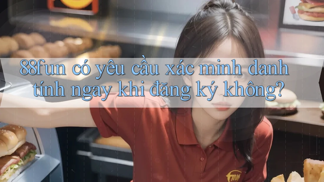 88fun có yêu cầu xác minh danh tính ngay khi đăng ký không?