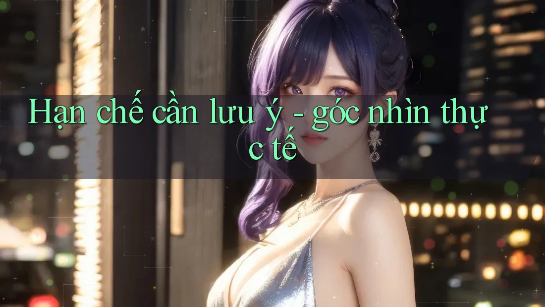 Hạn chế cần lưu ý: góc nhìn thực tế Hạn chế cần lưu ý: góc nhìn thực tế
