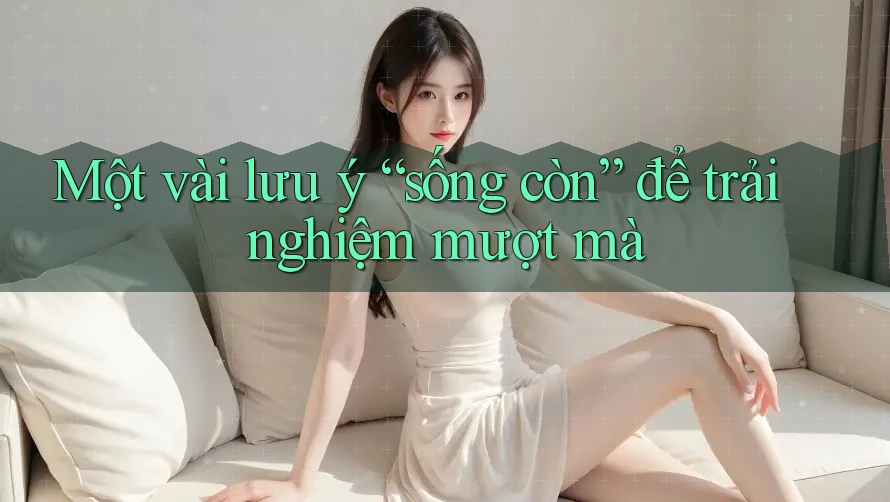 Một vài lưu ý “sống còn” để trải nghiệm mượt mà Một vài lưu ý “sống còn” để trải nghiệm mượt mà