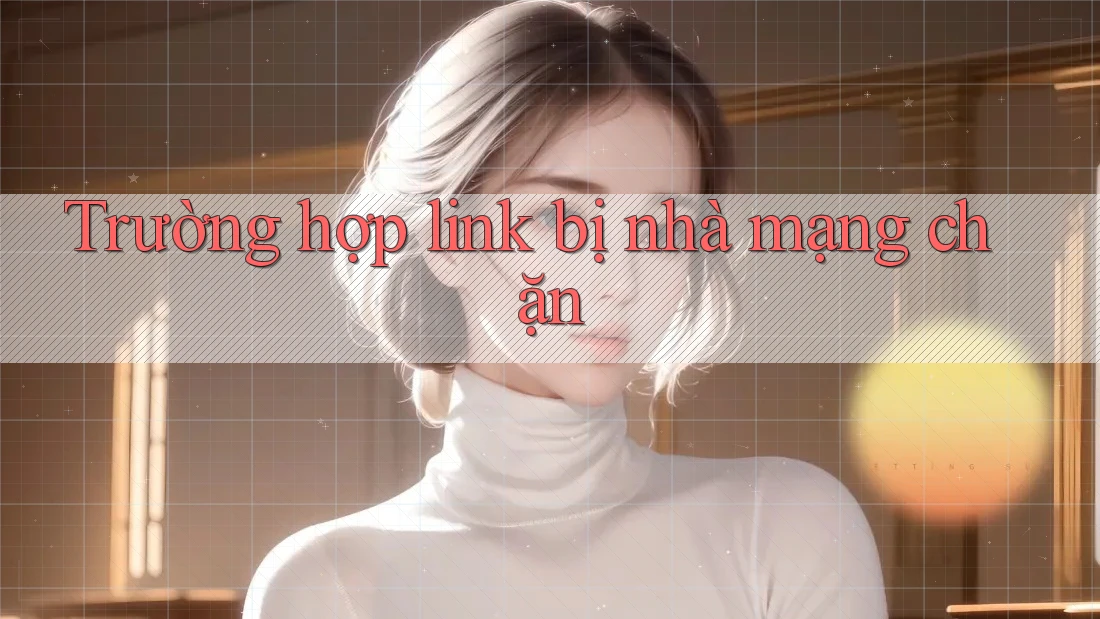 Trường hợp link bị nhà mạng chặn